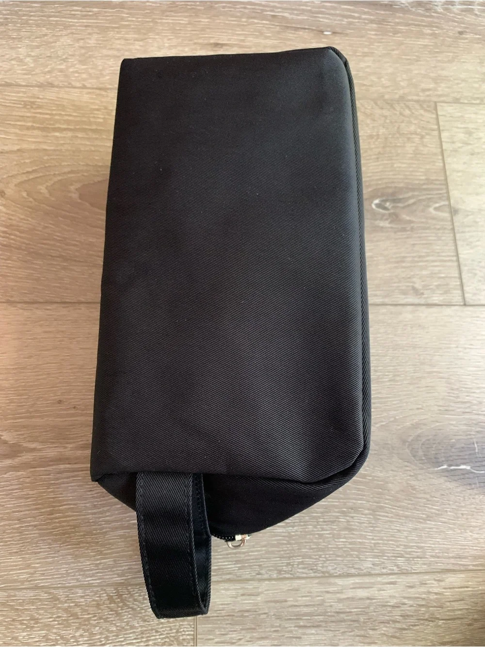 Sephora Cosmetics Toiletry Travel Bag Black Chrome Zipper